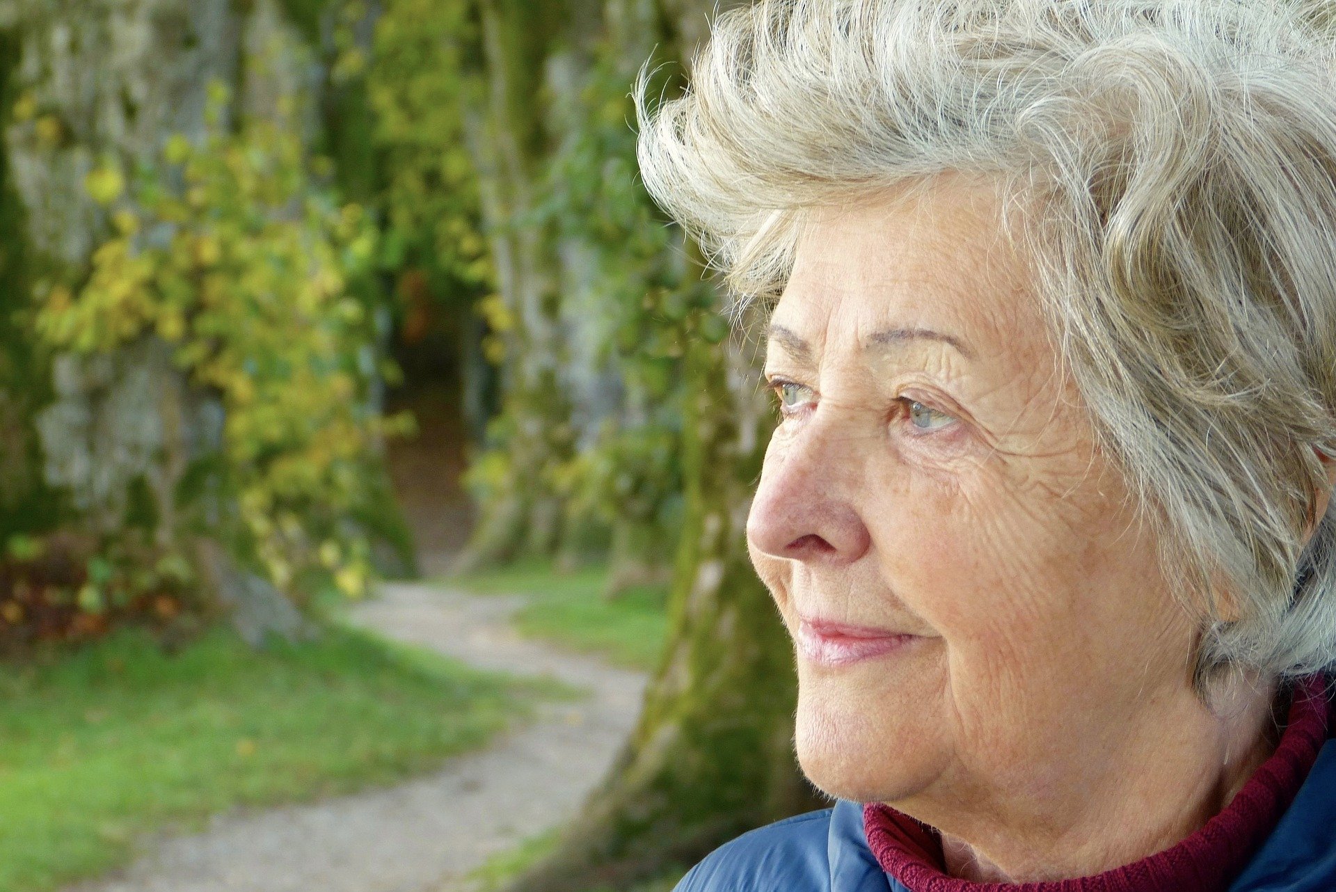 Fit Im Alltag Seniorin im Wald